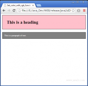 set color function of css
