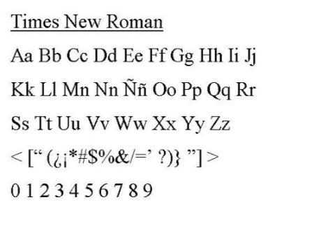 times roman